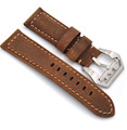 The new arrival High Quality Genuine Leather Strap For panerai 22mm 24mm Retro Brown Watchband Fast