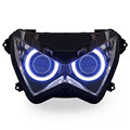 KT Headlight for Kawasaki Z800 2013 20166 LED Angel Eye Motorcycle HID Projector Assembly 2014 2015