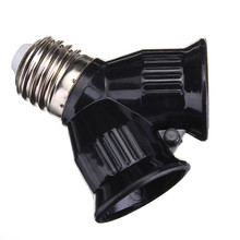 High Quality E27 Base Y Shape LED Halogen CFL Light Lamp Bulb Socket 1 to 2