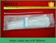 Hot Sale cable tie with label MKCT 4 8 300 Factory Direct 100Pcs Bag