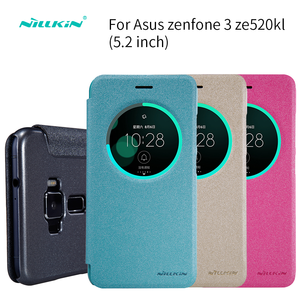 for asus zenfone 3 ze520kl leather 5 2 inch nillkin sparkle pu leather flip cover for asus zenfone 3 ze520kl leather 5 2 inch nillkin sparkle pu leather flip cover