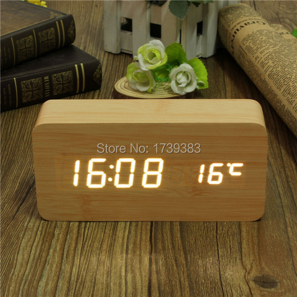 Digital Wooden Clock Инструкция