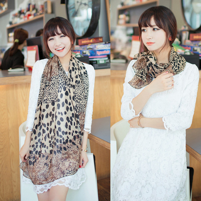 Chiffon Scarf Women Silk Scarf Korean fashion Fema...