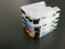 4pcs empty with auto reset chip refillable ink cartridge for Brother lc563 printer MFC-J2510 MFC-J2310 MFC-J3720 MFC-J3520