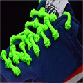 high elastic lazy shoe lases no tie shoe lases creative anti fall off nylon solid latex