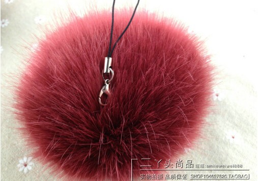 5pcs fake fur pompoms D8 for beanies hatsiphonekeybagscap DIY faux fur balls artifical fur pom poms free shipping (3)