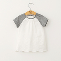 2017 New Summer Baby Girls Lace Blouses White Hollow Out Tops Kids Shirts Cute Baby Gilrs
