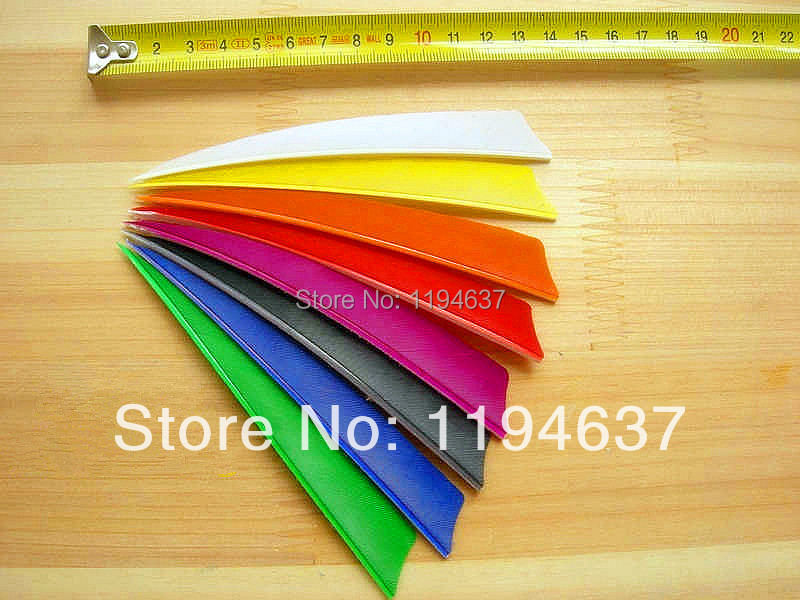 Free shipping wholesale 600 pcs 5 shield turkey feather colorful Arrow fletching vane archery bow outdoor