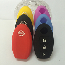 Silicone Remote Control Car Key Case Cover for Nissan Teana X Trail Livina Tiida Qashqai New