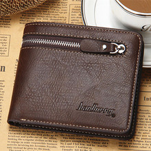 Top quality Man Wallets 3 Colors Mens PU Leather Zipper Business Wallet Card Holder Pocket Purse Hot Plaid Pouch Hot Fashion