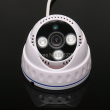 White 1/3 CMOS  900TVL Array LED Night Version IR-CUT 6mm Indoor Dome CCTV  Security Camera