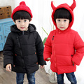 2016 Fashion Baby Boys Girls Clothes Winter Jacket Coats Kids Lovely ox horn design Hoodies Coat