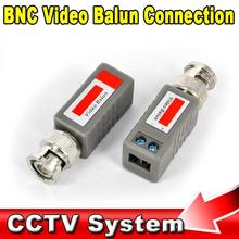 Hot 1pcs Twisted BNC CCTV Video Balun Passive Transceivers CCTV Camera BNC Video Balun Transceiver Network
