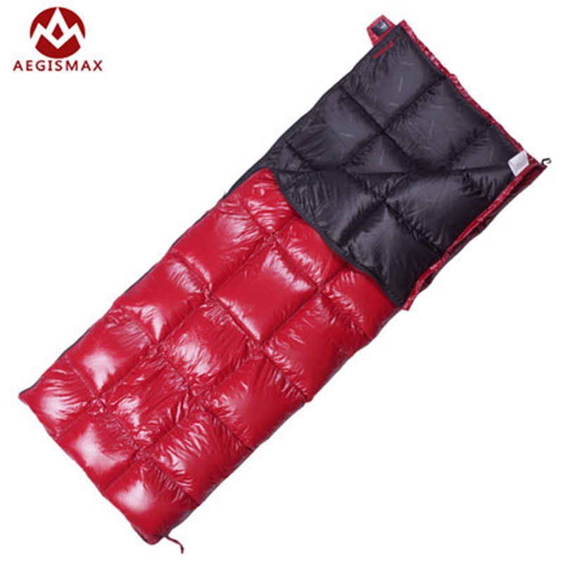 AEGISMAX Portable Outdoor Envelope Sleeping Bag White Duck Down Sleeping Bag Camping Hiking Equipment Family Red 350/500/800g AEGISMAX Portable Outdoor Envelope Sleeping Bag White Duck Down Sleeping Bag Camping Hiking Equipment Family Red 350/500/800g