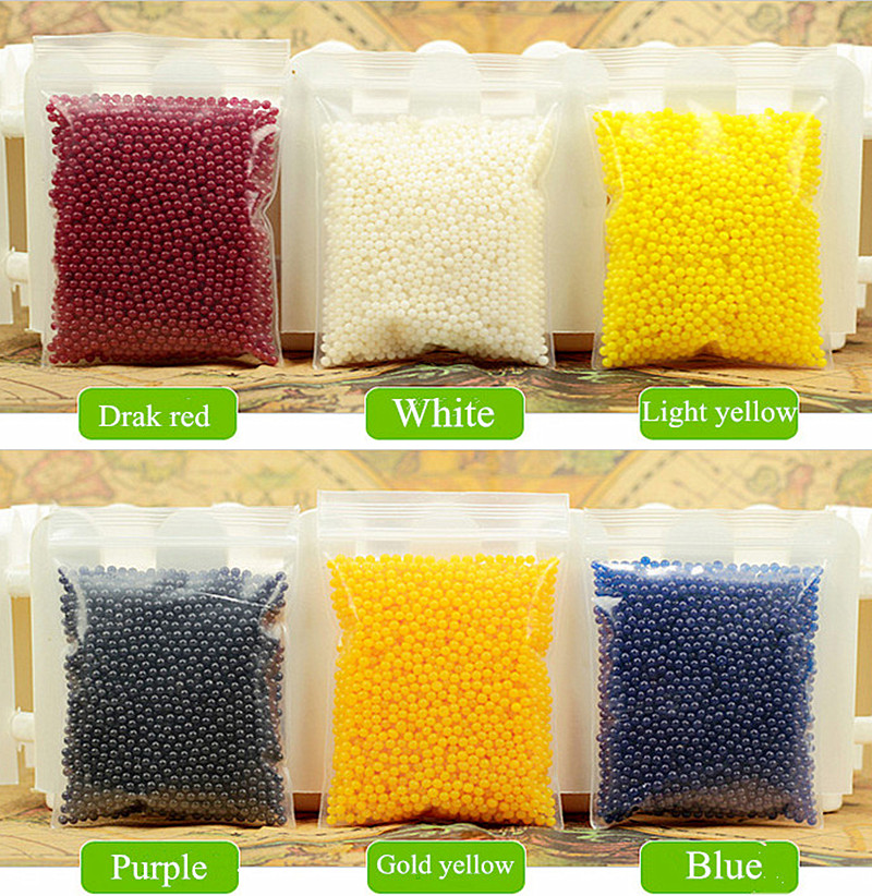 Image of 3600pcs/lot 12 color 2.5mm to 3mm Crystal soil/Crystal ball/sea baby grow up 15mm hydrogel beads water holder for home decor