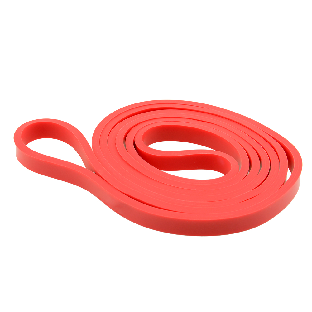 Image of 0.5" Rubber Stretch Elastic Resistance Band Exercise Loop GYM Bodybuilding Fitness Equipment Red 35lb Heavy Duty Free shipping