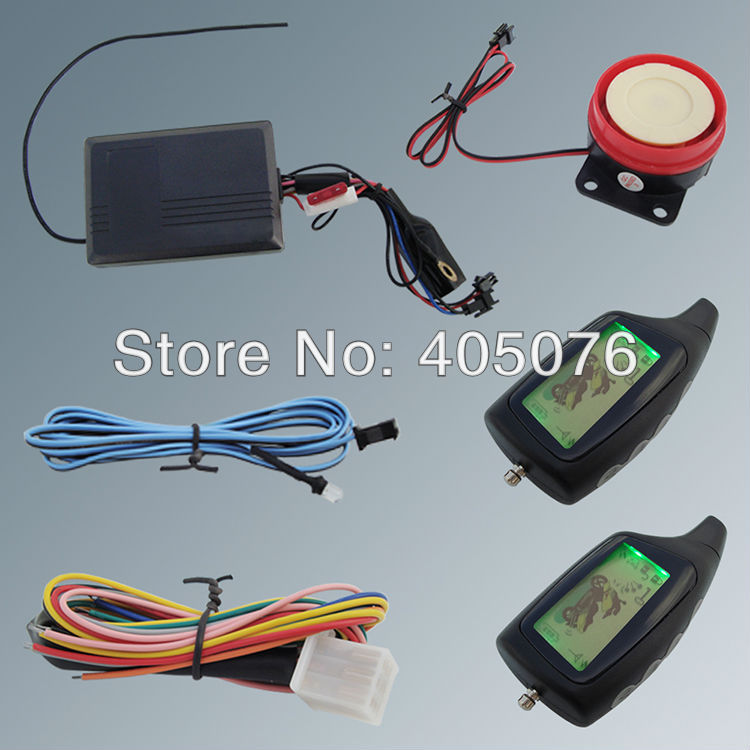 Image of In Stock Two Way Motorcycle Alarm System Motorbike 2 Way Alarm Long Range Distance Control Fast Shipping In 24 Hours!