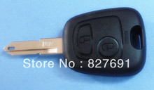 Guaranteed 100 replace case for Peugeot 206 2 button remote key shell car key blank Free