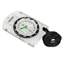All in One Outdoor Hiking Camping Baseplate Compass MM INCH Map Ruler FCI#