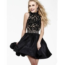 Cocktail Dresses Black New Beautiful Sexy High Quality Organza Short Black Beading Prom Pageant Dress Formal Gowns
