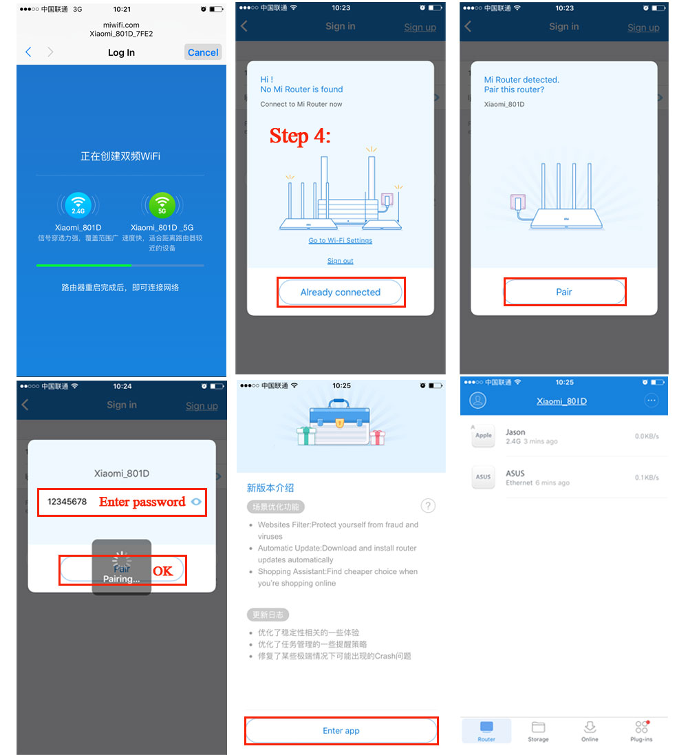 Original Xiaomi Mi WIFI Router 3 CPU MT7620A 2.4G5G WiFi Roteador Dual band 4 antenna APP Control 1167Mbps app (3)