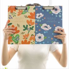 Cartoon Animal Owl Blossoming Flowers Printing Hardboard Folder Clipboard A4 Writing Pad School Office Supply Gift Stationery