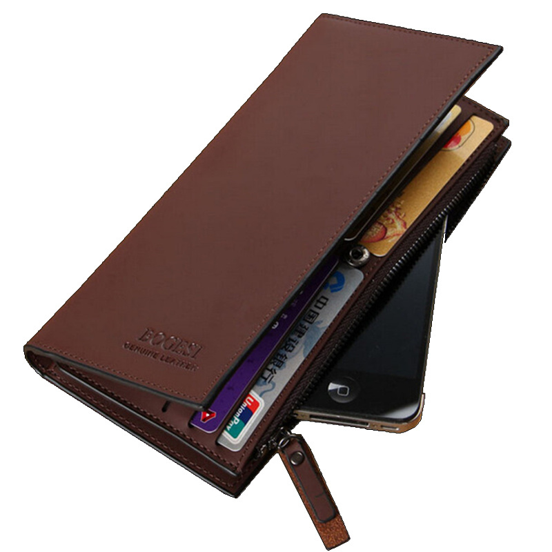 Image of High quality men's Wallets Wholesale First class PU leather purse long leather wallets , Free Shipping