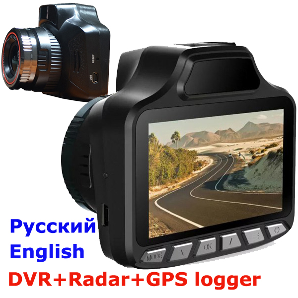 3-inch Larger display DVR camera Radar detector 140 degree GPS logger radar tachograph Traffic warning English & Russian version 3-inch Larger display DVR camera Radar detector 140 degree GPS logger radar tachograph Traffic warning English & Russian version