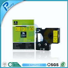 High quality DYMO 40918 label tape 9mm black on yellow D1 labels compatible dymo machine