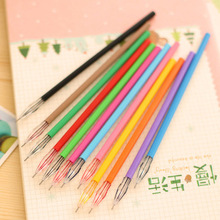 1pcs/lot Colored Gel Pen Girls Painting Pen Cartoon Fresh Candy Colors Stationery Pens Writing Supplies 0319