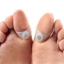 2pair Slimming Silicone Foot Massage Magnetic Toe Ring Fat Weight Loss Health