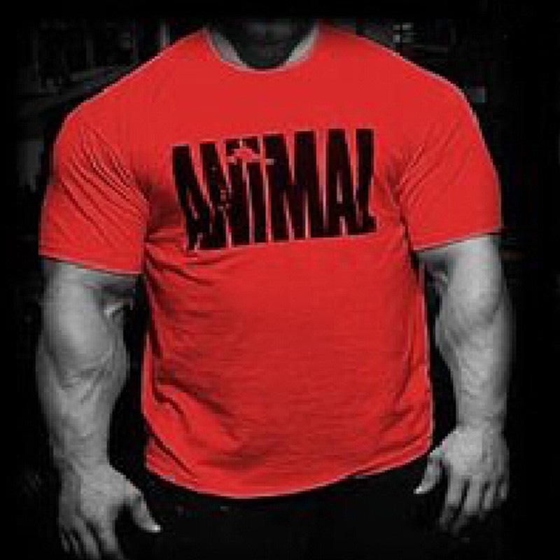 Trends-in-2014-fitness-cotton-brand-clothes-for-men-Animal-print-tracksuit-t-shirt-Gym-muscle (1)