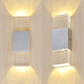1pcs 2leds Creative Crystal LED Wall Lamp 5 Colors Transparent Used for Bedroom Bedside Living Room