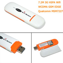 Разблокирована 7.2 Мбит беспроводной 3 г USB модем wi-fi Hotspot модем Wi fi ключ 3 г USB модем WCDMA GSM край HSPA SIM карты