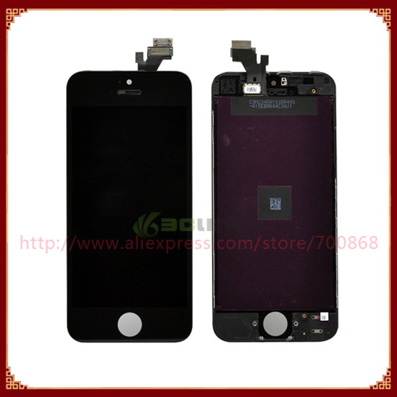 Image of No Dead Pixel For iPhone 5 5G LCD with touch screen Full set Assembly White or Black Color Free Shipping