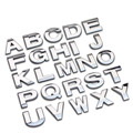 Top quality Personalized 3D metal English Letter emblem Digital Figure Number Chrome DIY Car word Badge