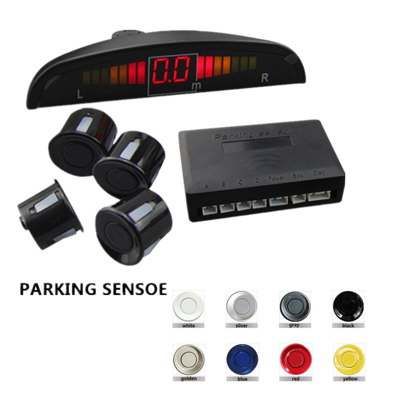 Image of Car LED Parking Sensor Monitor Auto Reverse Radar Detector 22mm Sensor 8 Colors To Choose Backlight Display Free Shipping