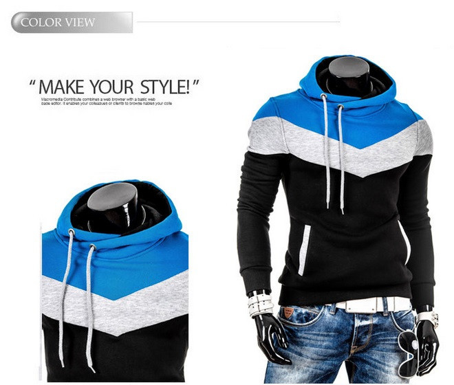 Free shipping Wholesale New 2014 Spring Mens Fleece Hoodies Hit Color Design For Men Sport Dress Slim Sweatshirt Man Hoody XXXL Free shipping Wholesale New 2014 Spring Mens Fleece Hoodies Hit Color Design For Men Sport Dress Slim Sweatshirt Man Hoody XXXL