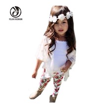 New Baby Girl Set Girls Europe Fashion 3pcs Suits Children Clothing Sets Kids Summer Outfits Sets Toddler Baby Girls Clothes