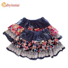 Hot Sale Product 2016 Fashion Summer Baby Girls Tutu Skirts Toddlers Fillibeg Cute Floral Pattern Child