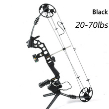 Hunting bow&arrow set compound bow Peep hole 5-pin sight rest Rubber stablizer Dampers String silencer Wrist sling bow stand