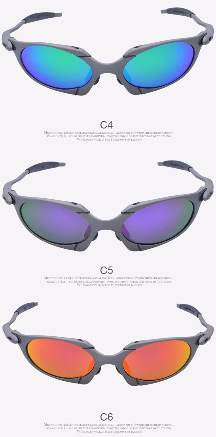 X-Metal Alloy Frame cycling sunglasses Ruby Polarized Lenses titanium Goggles 