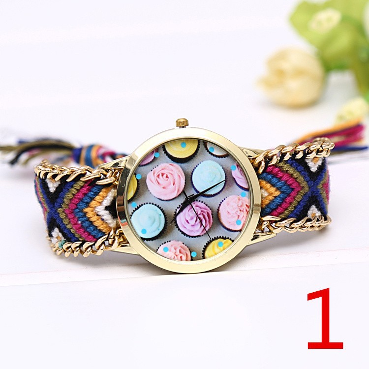 Refreshing-ice-cream-dial-wristwatch-women-Handmade-Braided-Friendship-Bracelet-Watch-New-arrival-Ladies-Quarzt-gold