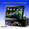 7 dash1 Din quad core Android4 4 HD1024 600 motorized retractable Car DVD CD MP3 SD
