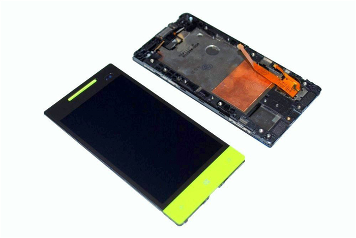 4 0 Lcd Display Kit Green with Frame Screen Digitizer Replacement for HTC Windows Phone 8S