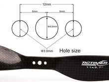 1Pair T-Motor TM1137 11Inch Propellers Full Carbon Fiber CW+CCW for RC Multi Quadcopter Drone