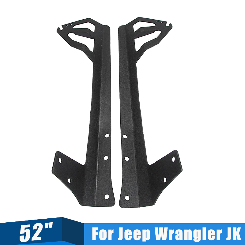 A pair of  52 inch Light Bar Mount Brackets Car Windshield FOR Jeep Wrangler JK 2007~2015