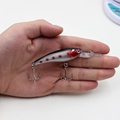 1Pcs Crank Swing Minnow Fishing Bait 9cm 7 4g Hooks 6 Hooks For Wobblers Pike Winter