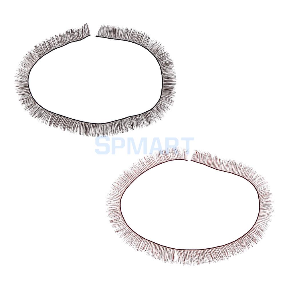 20cm length 6mm wide Brown Eyelash Fit Reborn Baby Doll BJS SD Baby Dolls