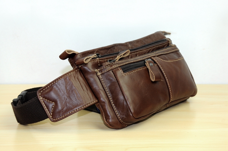 Wholesale 100% Genuine Leather Waist Packs Bags Fa...